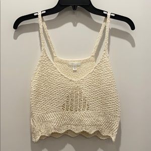 Crochet crop top.